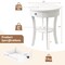 Costway 2-tier Side End Sofa Table Round Nightstand for Bedroom Living Room White/Espresso/Black